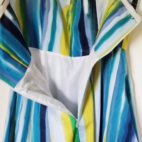 Calvin Klein Watercolor Sundress 12 - Picture 3 of 4